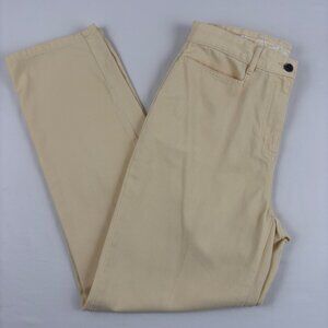 Christopher & Banks Jeans Pale Yellow High Waist Tapered Y2K Vintage Size 6